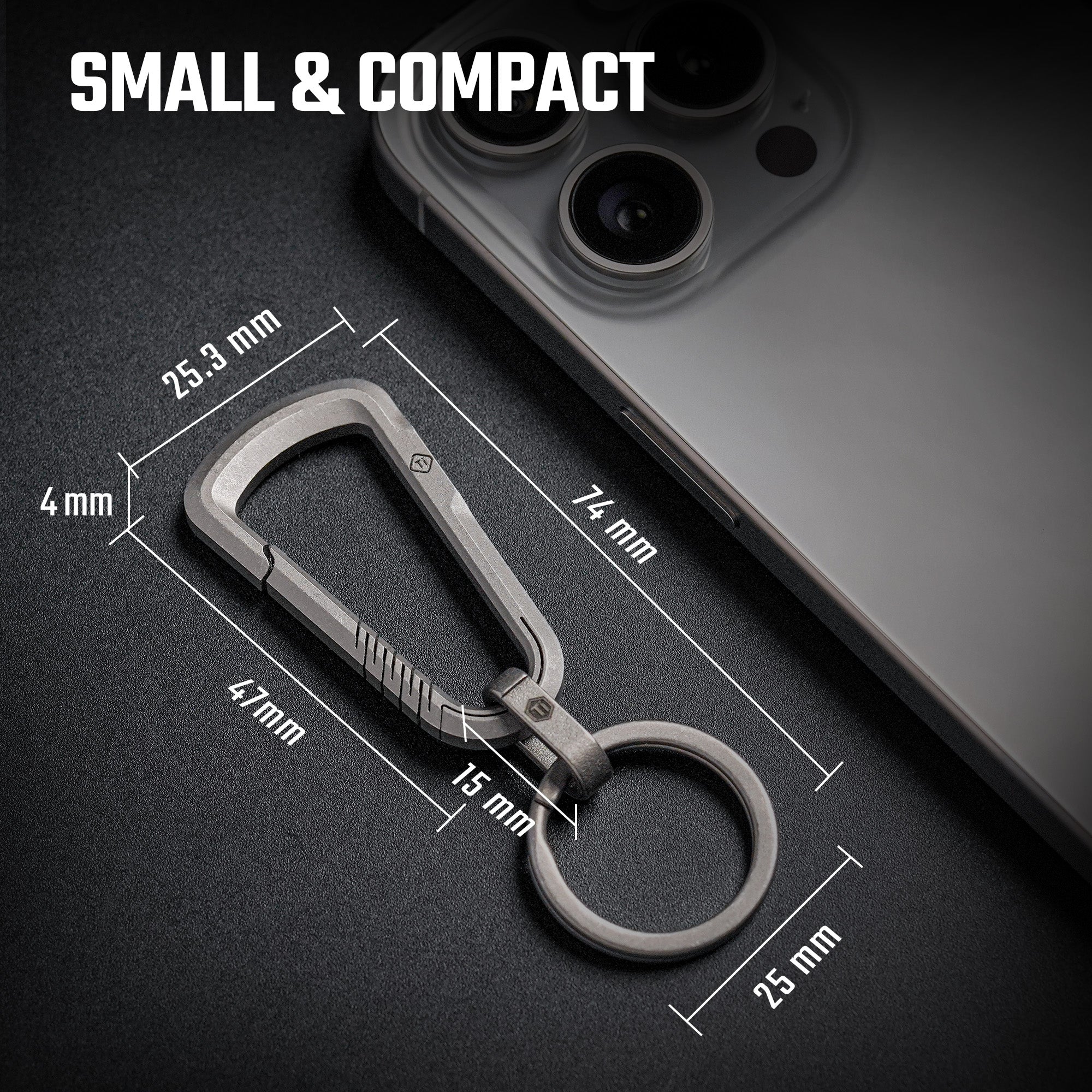 CH16 Titanium Keychain Clip
