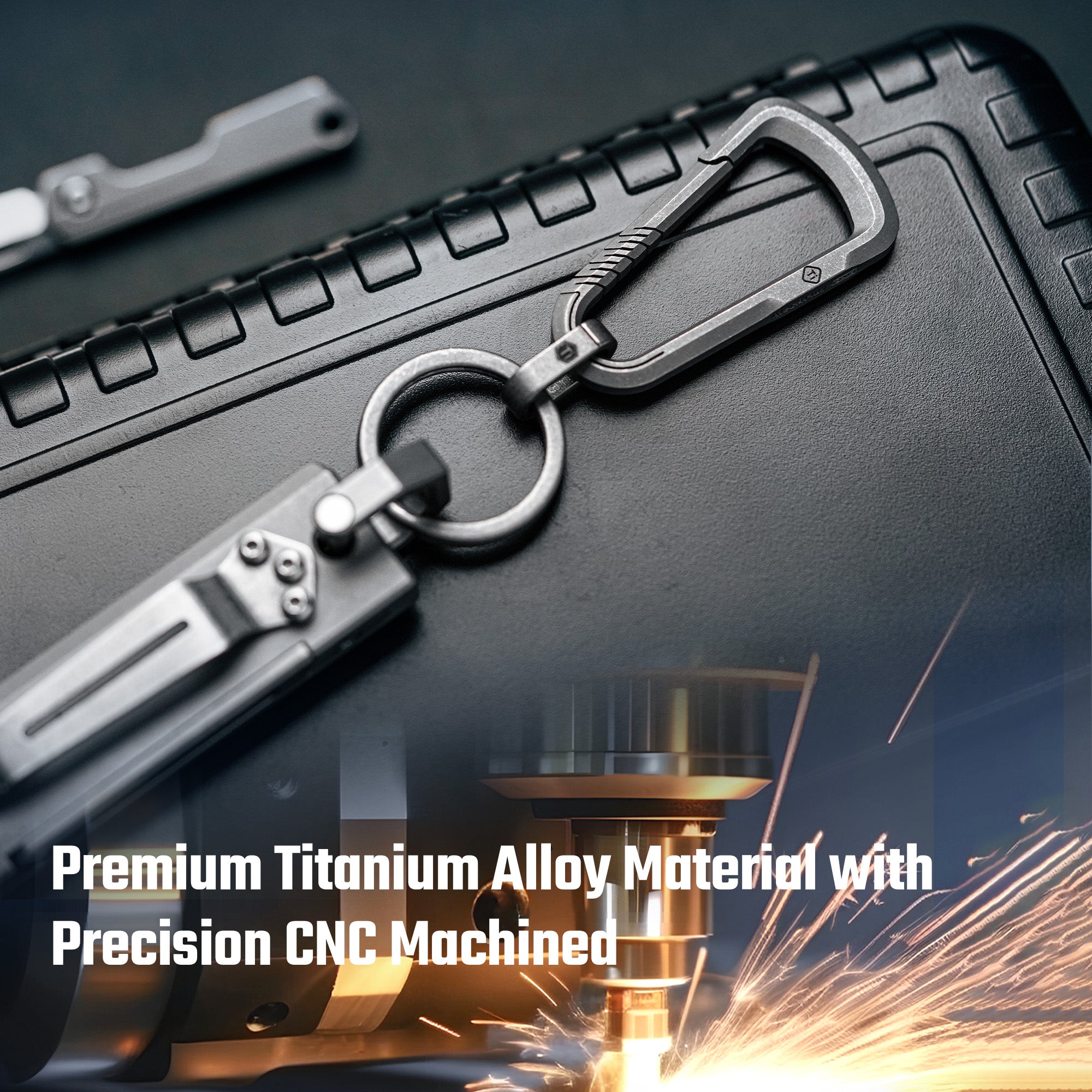 CH16 Titanium Keychain Clip