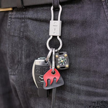 Load image into Gallery viewer, MecArmy CH22 Vintage Titanium Two-way carabiner Keyring