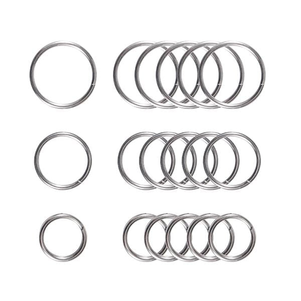 CH8 Titanium Keyring Kit | 18pcs Keychain Ring and Three Different Sizes