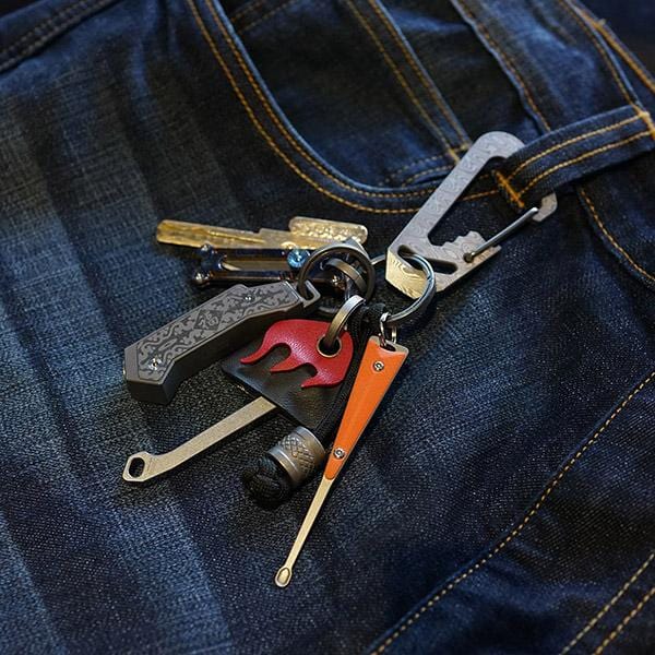 MecArmy EI2 Titanium EDC Keychain Earpick