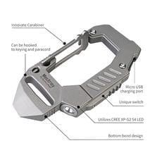 MecArmy FL10 Titanium EDC Carabiner Flashlight