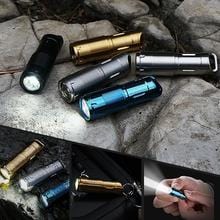 Illumine X2S Mini USB Rechargeable Stainless Steel Keychain Flashlight