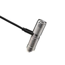Illumine X2S Mini USB Rechargeable Stainless Steel Keychain Flashlight