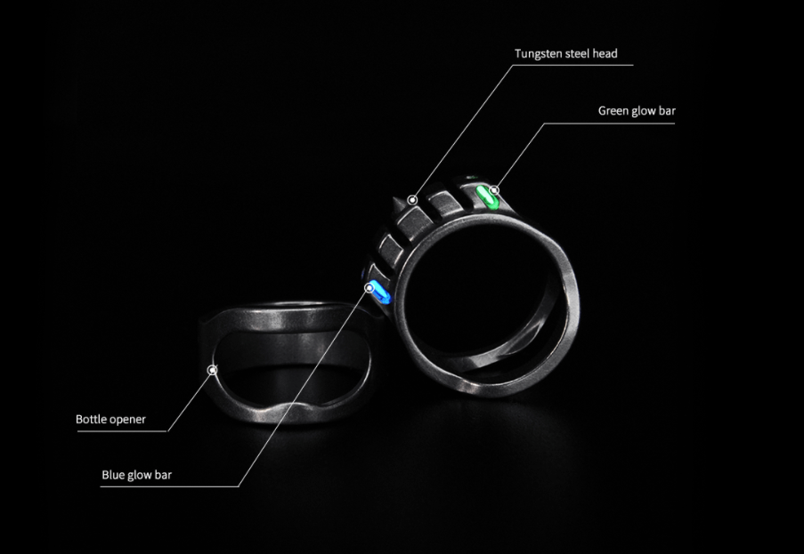 MecArmy SKF3T Titanium Ring and Bottle Opener