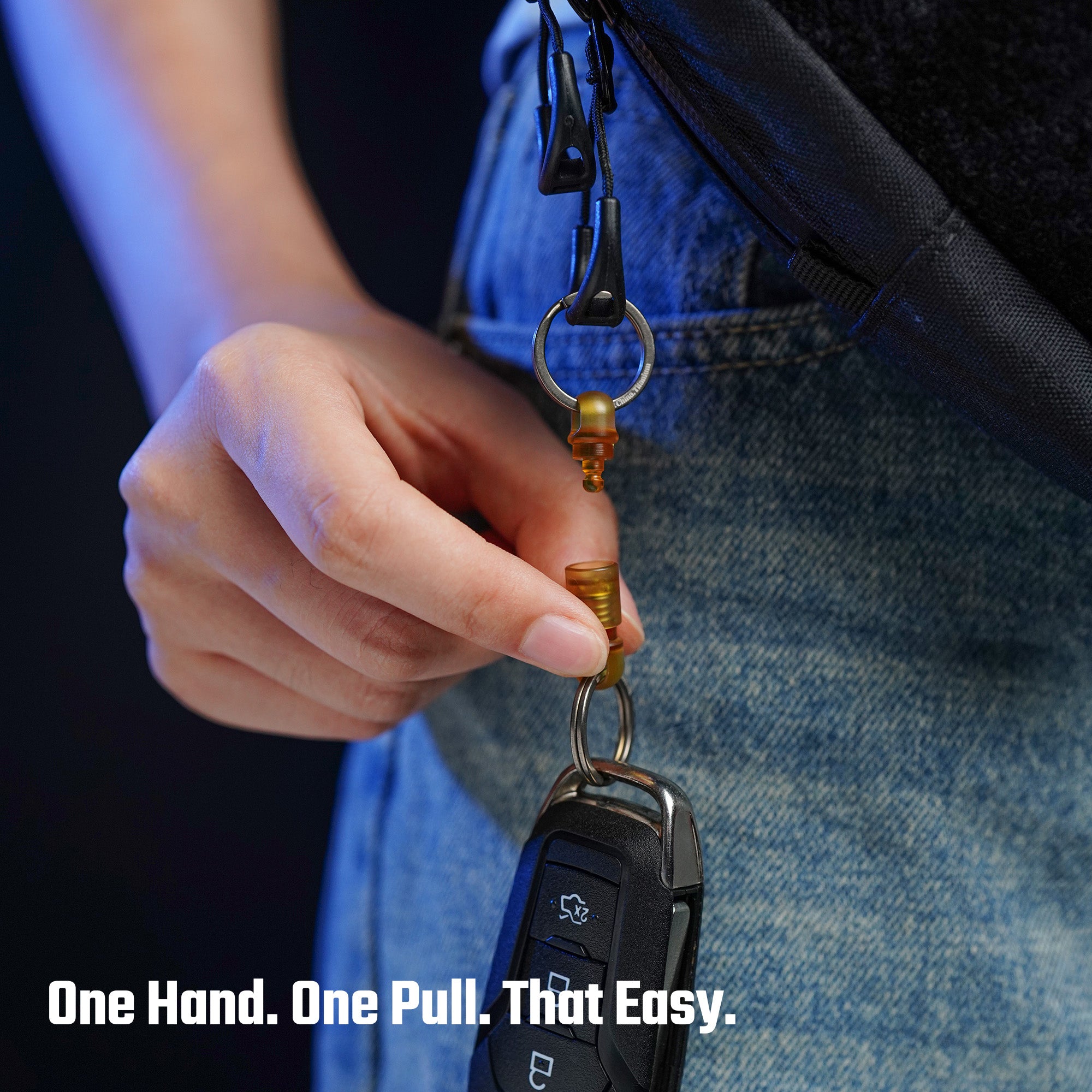 CH24 Titanium/PEI Quick Release Keychain