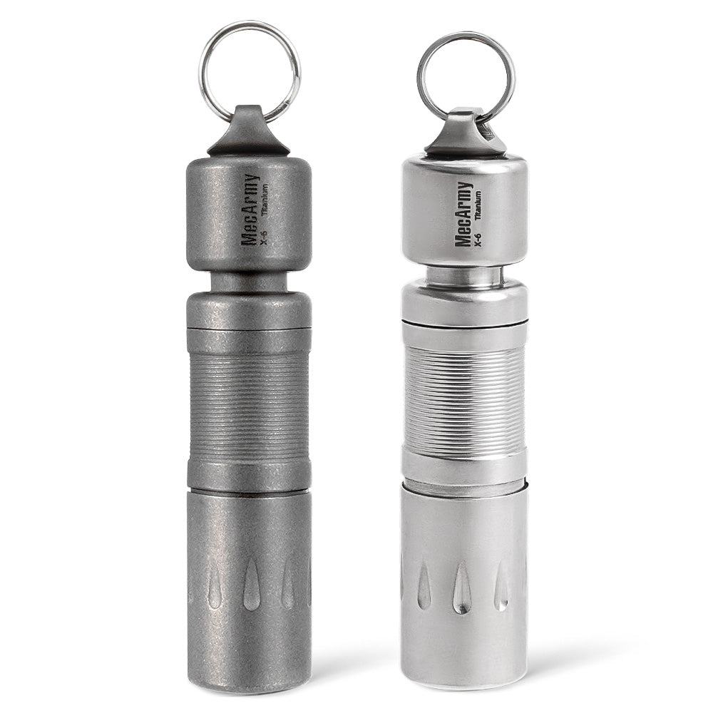 X6 Mini Rechargeable Titanium Keychain Flashlight