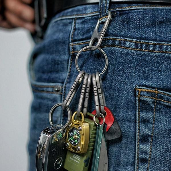 MecArmy CH6K Titanium Carabiner/ Keyring Kit