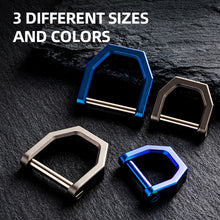 画像をギャラリービューアに読み込む, MecArmy CH2 Titanium D shape key ring | three different sizes and colors