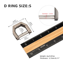 画像をギャラリービューアに読み込む, MecArmy CH2 Titanium D shape key ring | three different sizes and colors