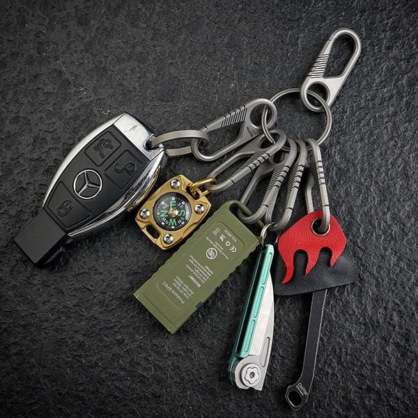 MecArmy CH6K Titanium Carabiner/ Keyring Kit