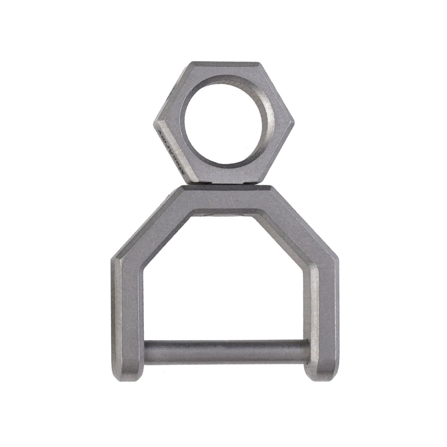 MecArmy CH5 Titanium Rotatory D Shape keyring