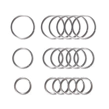 Cargar imagen en el visor de la galería, CH8 Titanium Keyring Kit | 18pcs Keychain Ring and Three Different Sizes